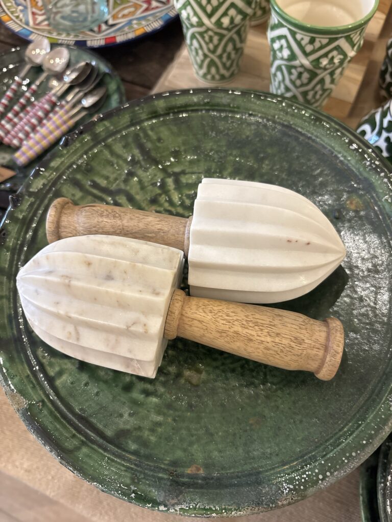 Citruspers marmer en hout