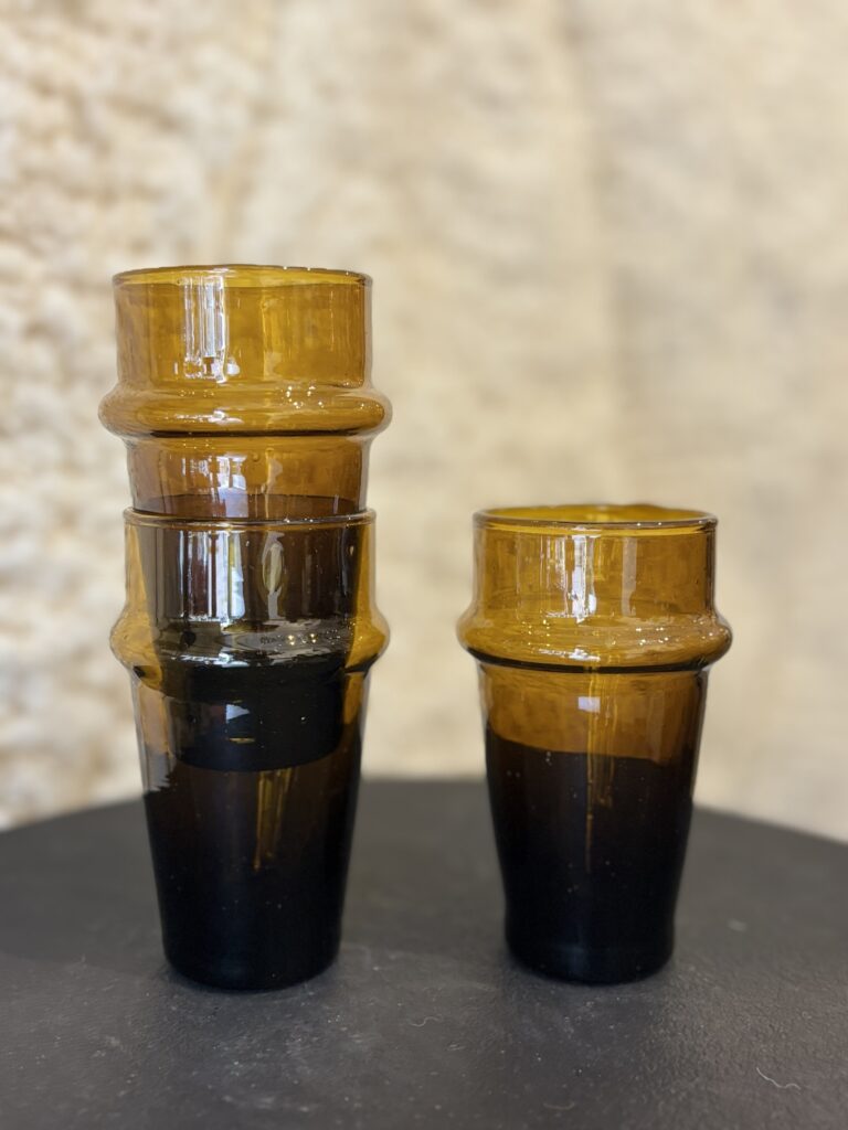 Beldi glas okergeel