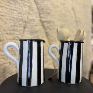 Karaf gestreept zwart