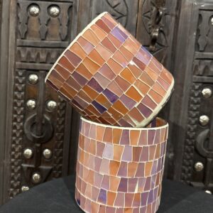 Roze oosterse windlicht