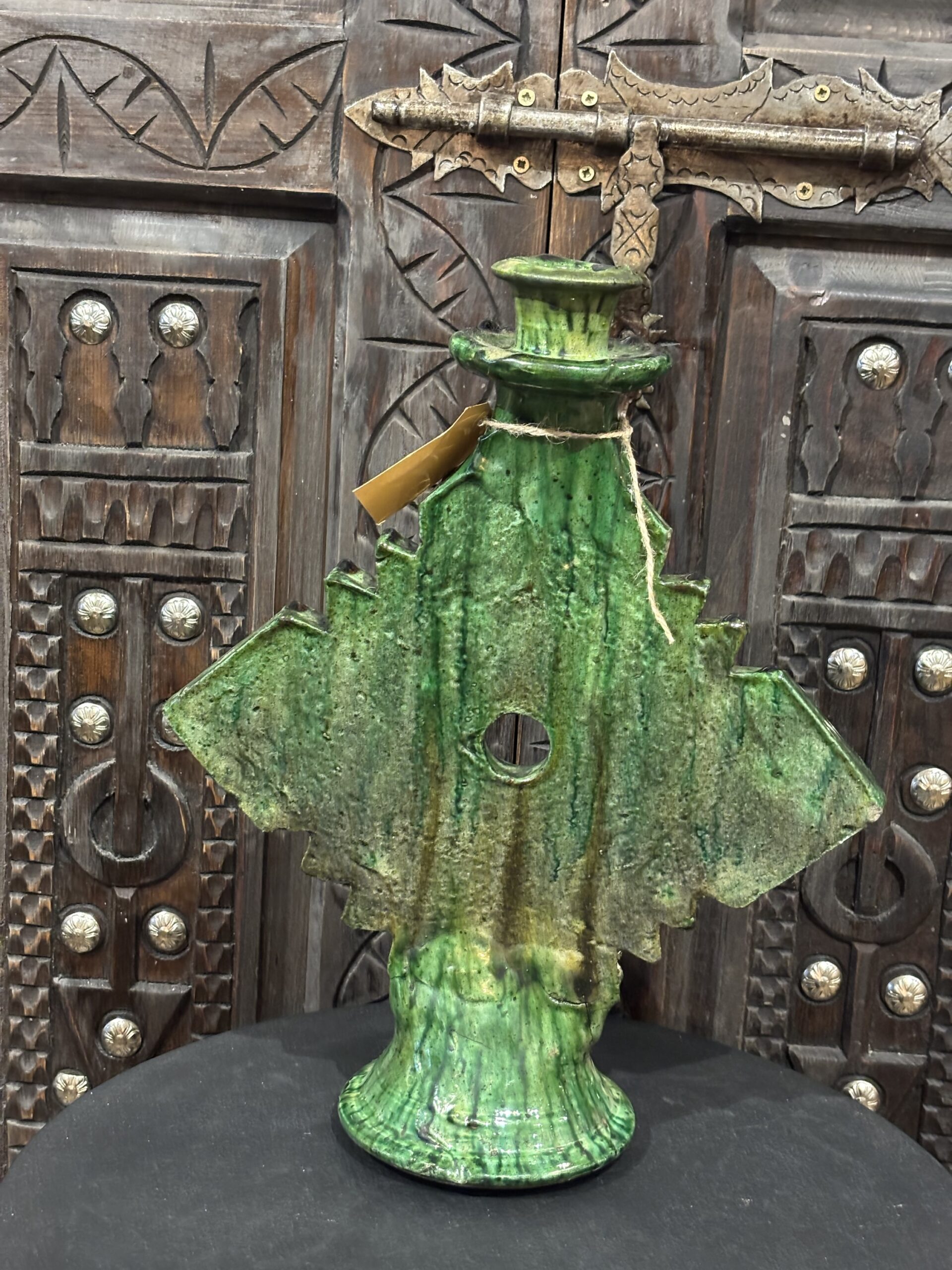 Tamegroute kandelaar ruiten groen