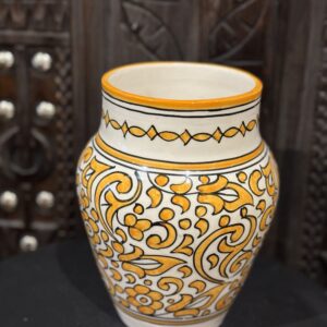 Marokkaanse vaas Oker-wit