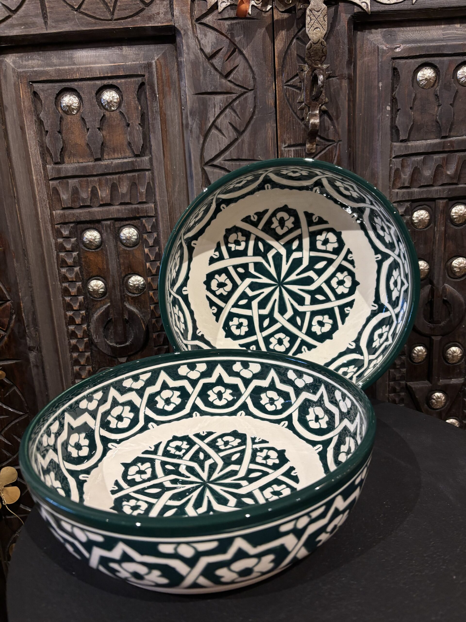 Marokkaanse schaal Petrol/Green - Afbeelding 2