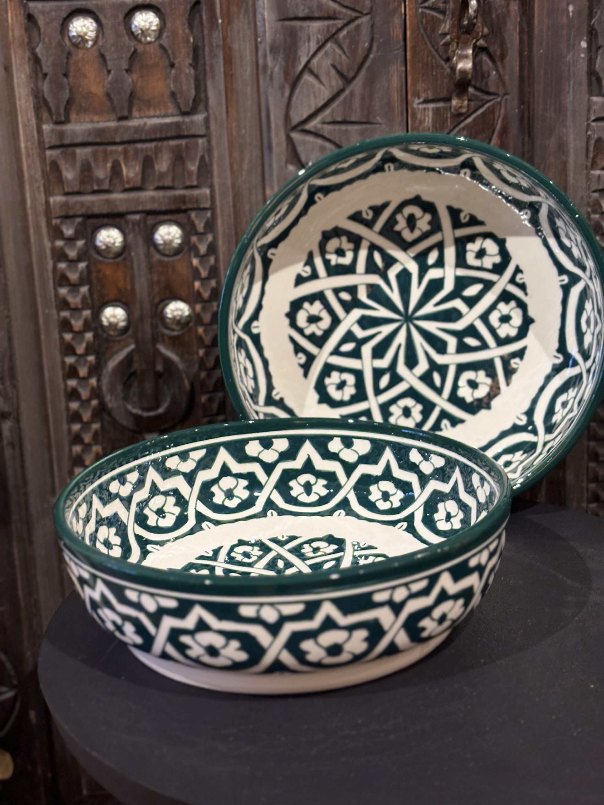 Marokkaanse schaal Petrol/Green