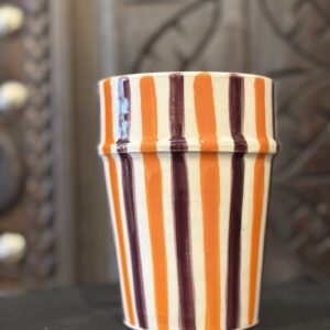 Gestreepte mok paars-Oranje