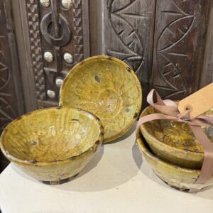 Tamegroute yellow bowl S - set